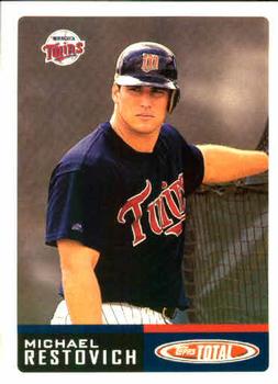 2002 Topps Total #738 Michael Restovich Front