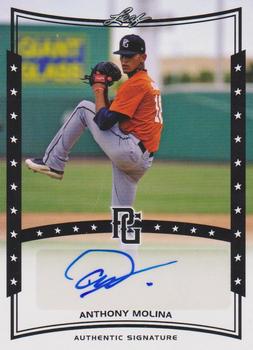 2014 Leaf Perfect Game - Autographs Black #A-AM2 Anthony Molina Front