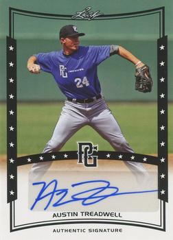 2014 Leaf Perfect Game - Autographs Black #A-AT1 Austin Treadwell Front