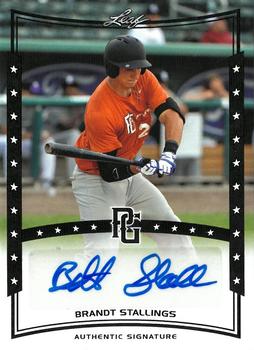2014 Leaf Perfect Game National Showcase - Autographs Black #A-BS2 Brandt Stallings Front