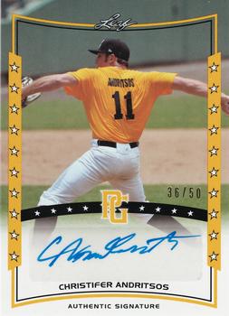 2014 Leaf Perfect Game - Autographs Gold #A-CA1 Christifer Andritsos Front