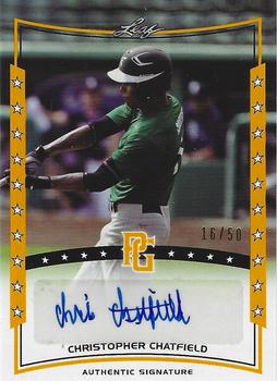 2014 Leaf Perfect Game National Showcase - Autographs Gold #A-CC1 Christopher Chatfield Front