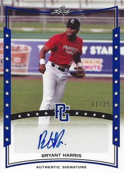 2014 Leaf Perfect Game National Showcase - Autographs Blue #A-BH1 Bryant Harris Front