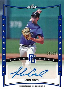 2014 Leaf Perfect Game National Showcase - Autographs Blue #A-JC2 John Creel Front