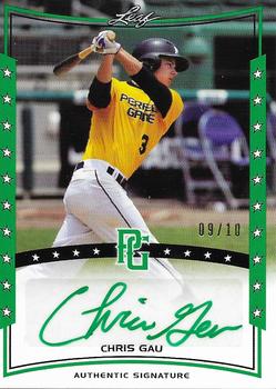 2014 Leaf Perfect Game - Autographs Green #A-CG4 Chris Gau Front