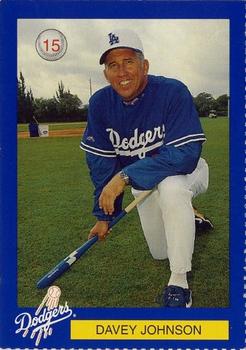 1999 Los Angeles Dodgers Police #15 Davey Johnson Front