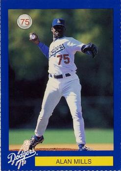 1999 Los Angeles Dodgers Police #75 Alan Mills Front