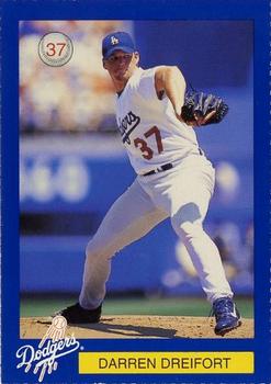 1999 Los Angeles Dodgers Police #37 Darren Dreifort Front
