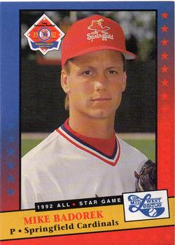 1992 Midwest League All-Stars #NNO Mike Badorek Front