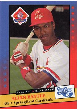 1992 Midwest League All-Stars #NNO Allen Battle Front