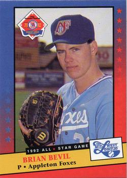 1992 Midwest League All-Stars #NNO Brian Bevil Front