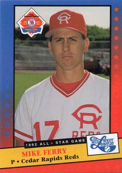 1992 Midwest League All-Stars #NNO Mike Ferry Front