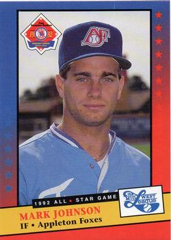 1992 Midwest League All-Stars #NNO Mark Johnson Front