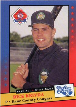 1992 Midwest League All-Stars #NNO Rick Krivda Front