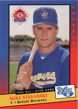 1992 Midwest League All-Stars #NNO Mike Stefanski Front