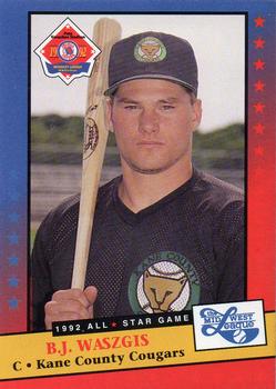 1992 Midwest League All-Stars #NNO B.J. Waszgis Front