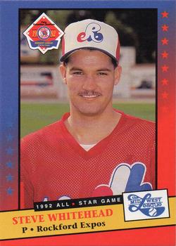 1992 Midwest League All-Stars #NNO Steve Whitehead Front