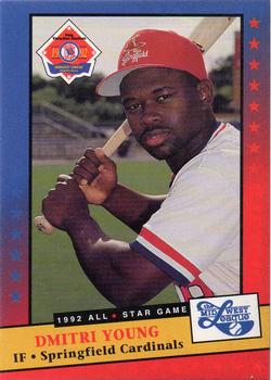 1992 Midwest League All-Stars #NNO Dmitri Young Front