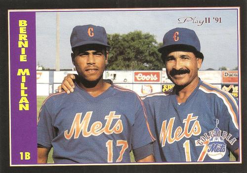 1991 Play II Columbia Mets Postcards #3 Bernie Millan Front