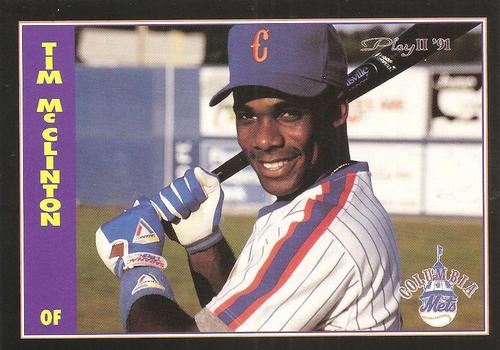 1991 Play II Columbia Mets Postcards #8 Tim McClinton Front