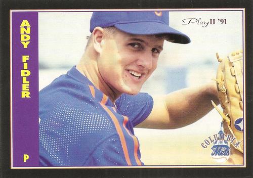 1991 Play II Columbia Mets Postcards #15 Andy Fidler Front