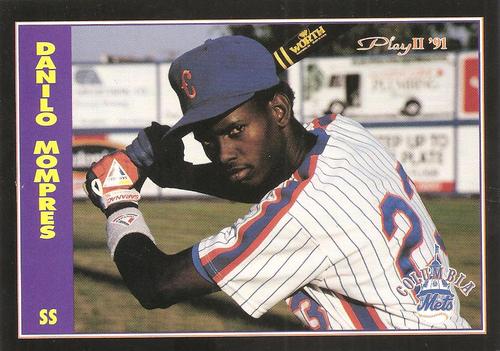 1991 Play II Columbia Mets Postcards #17 Danilo Mompres Front