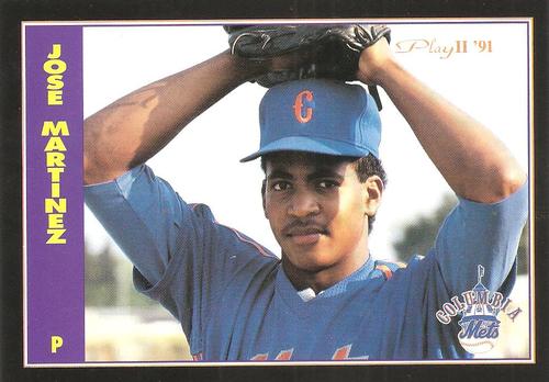 1991 Play II Columbia Mets Postcards #20 Jose Martinez Front