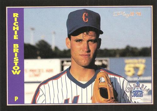 1991 Play II Columbia Mets Postcards #23 Richie Bristow Front