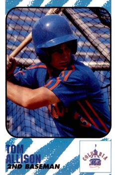 1991 Play II Columbia Mets #7 Tom Allison Front