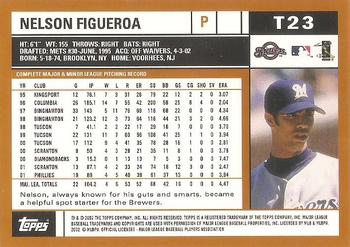 2002 Topps Traded & Rookies #T23 Nelson Figueroa Back