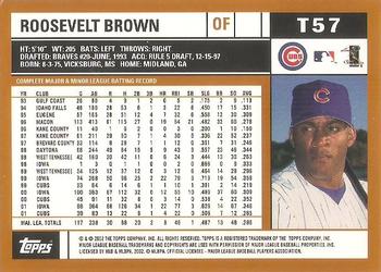2002 Topps Traded & Rookies #T57 Roosevelt Brown Back