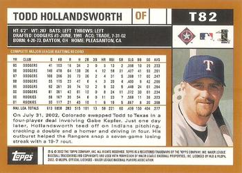 2002 Topps Traded & Rookies #T82 Todd Hollandsworth Back