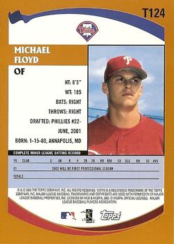 2002 Topps Traded & Rookies #T124 Michael Floyd Back