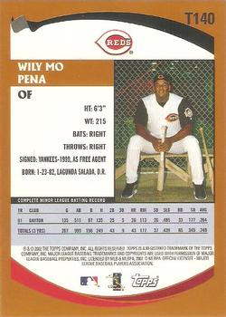 2002 Topps Traded & Rookies #T140 Wily Mo Pena Back