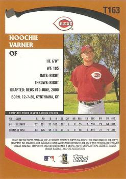 2002 Topps Traded & Rookies #T163 Noochie Varner Back