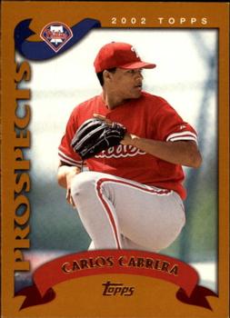 2002 Topps Traded & Rookies #T166 Carlos Cabrera Front