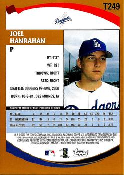 2002 Topps Traded & Rookies #T249 Joel Hanrahan Back