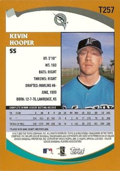 2002 Topps Traded & Rookies #T257 Kevin Hooper Back