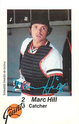 1980 San Francisco Giants Police #NNO Marc Hill Front