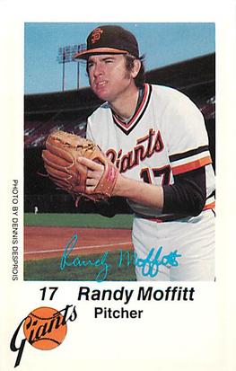1980 San Francisco Giants Police #NNO Randy Moffitt Front