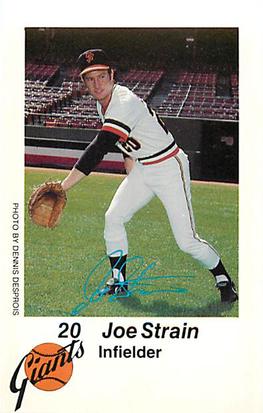 1980 San Francisco Giants Police #NNO Joe Strain Front