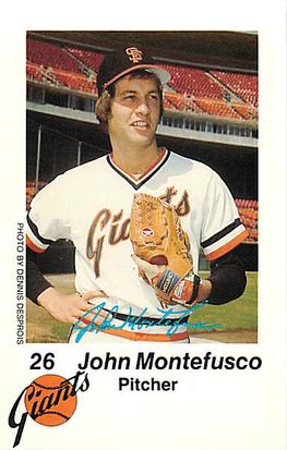 1980 San Francisco Giants Police #NNO John Montefusco Front