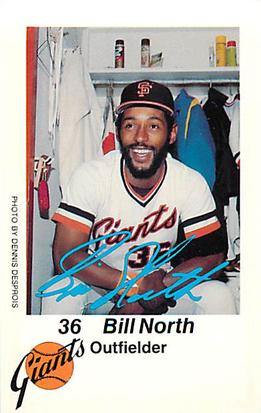 1980 San Francisco Giants Police #NNO Bill North Front