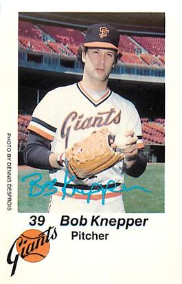 1980 San Francisco Giants Police #NNO Bob Knepper Front