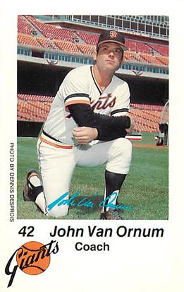 1980 San Francisco Giants Police #NNO John Van Ornum Front