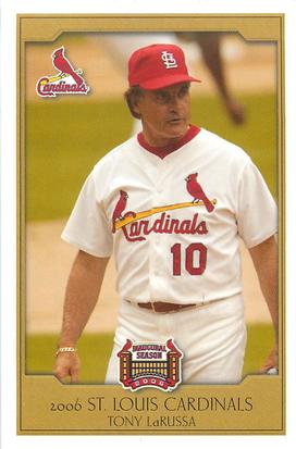 2006 St. Louis Cardinals Police #NNO Tony LaRussa Front