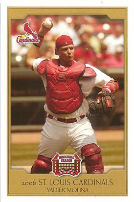 2006 St. Louis Cardinals Police #NNO Yadier Molina Front