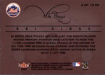 2005 Ultra - RBI Kings #3 RK Mike Piazza Back