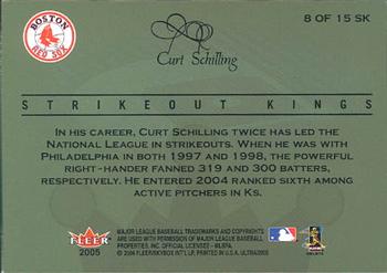 2005 Ultra - Strikeout Kings #8 SK Curt Schilling Back
