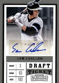 2017 Panini Contenders Draft Picks #57 Sam Carlson Front